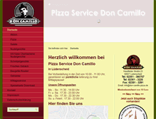 Tablet Screenshot of don-camillo-pizza.de